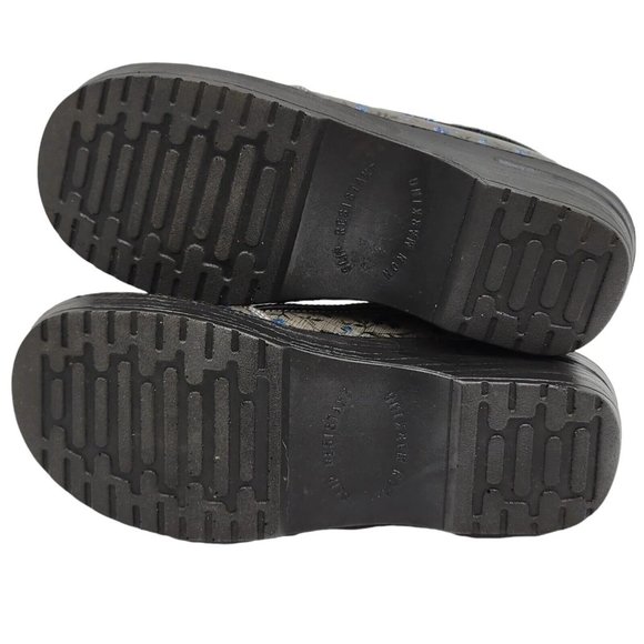 Easy Works by Easy Street Leeza Clogs Blue Purple Floral Slip Resistant Size 6.5 - Picture 11 of 12